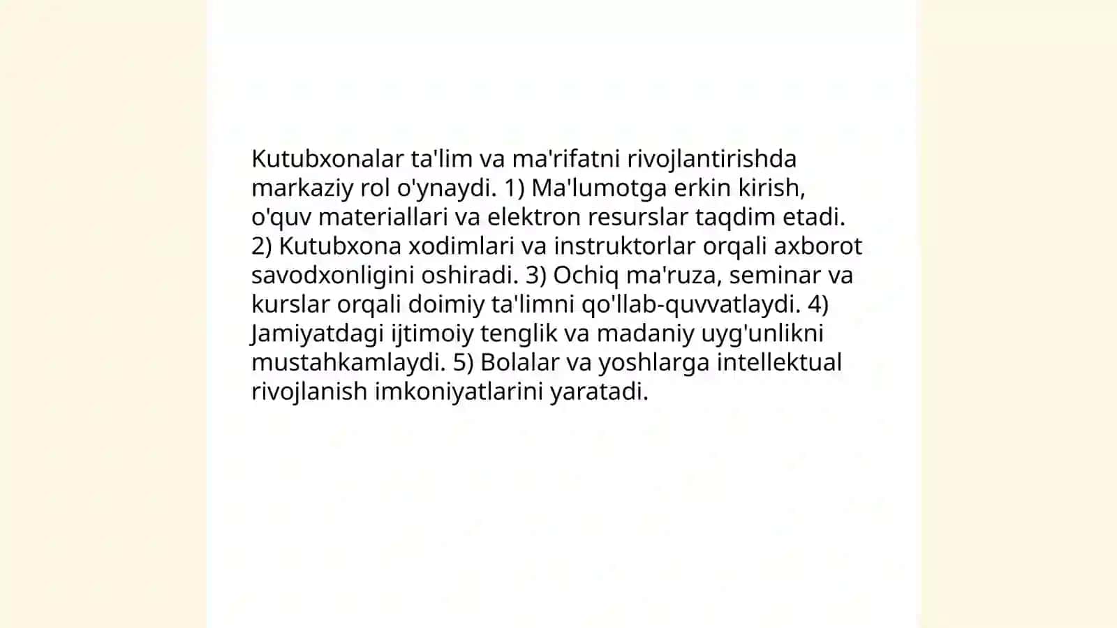 Jamiyat hayotida kutubxona 4