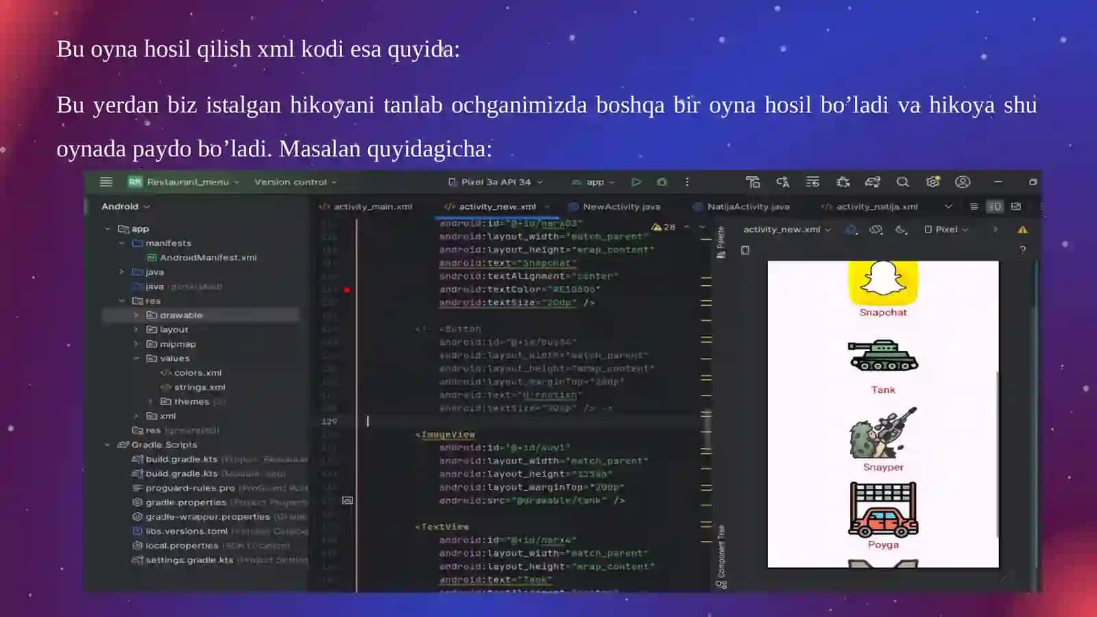 Ilovlar dokoni kurs ishi taqdimoti 4