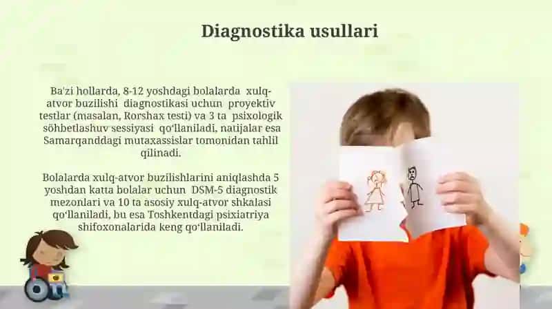 Me'yordan oĝish va devyant xulq-atvorli bolalar haqida ma’lumot 4