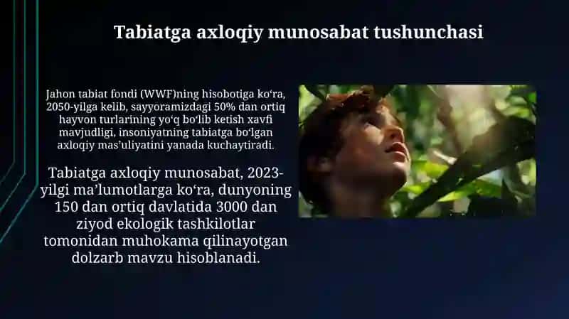 Ekologik Mas'uliyat va Kelajak Avlodlari 4