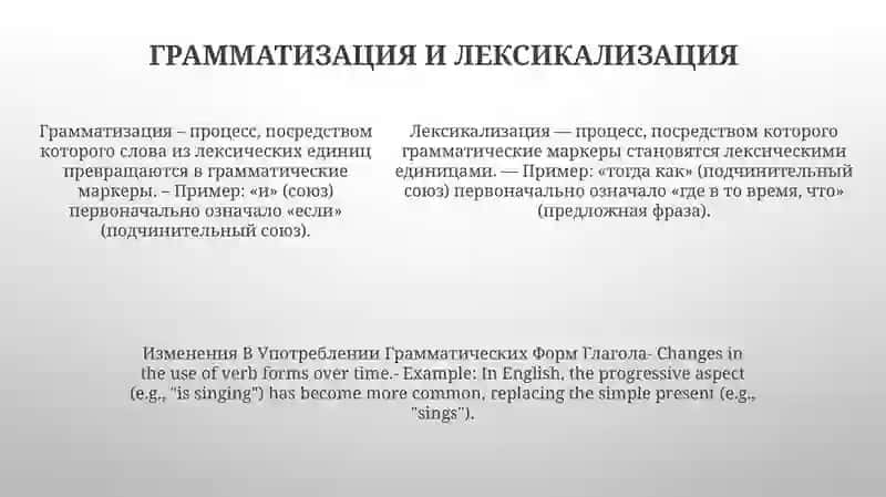 Изменения В Употреблении Грамматических Форм Глагола 4