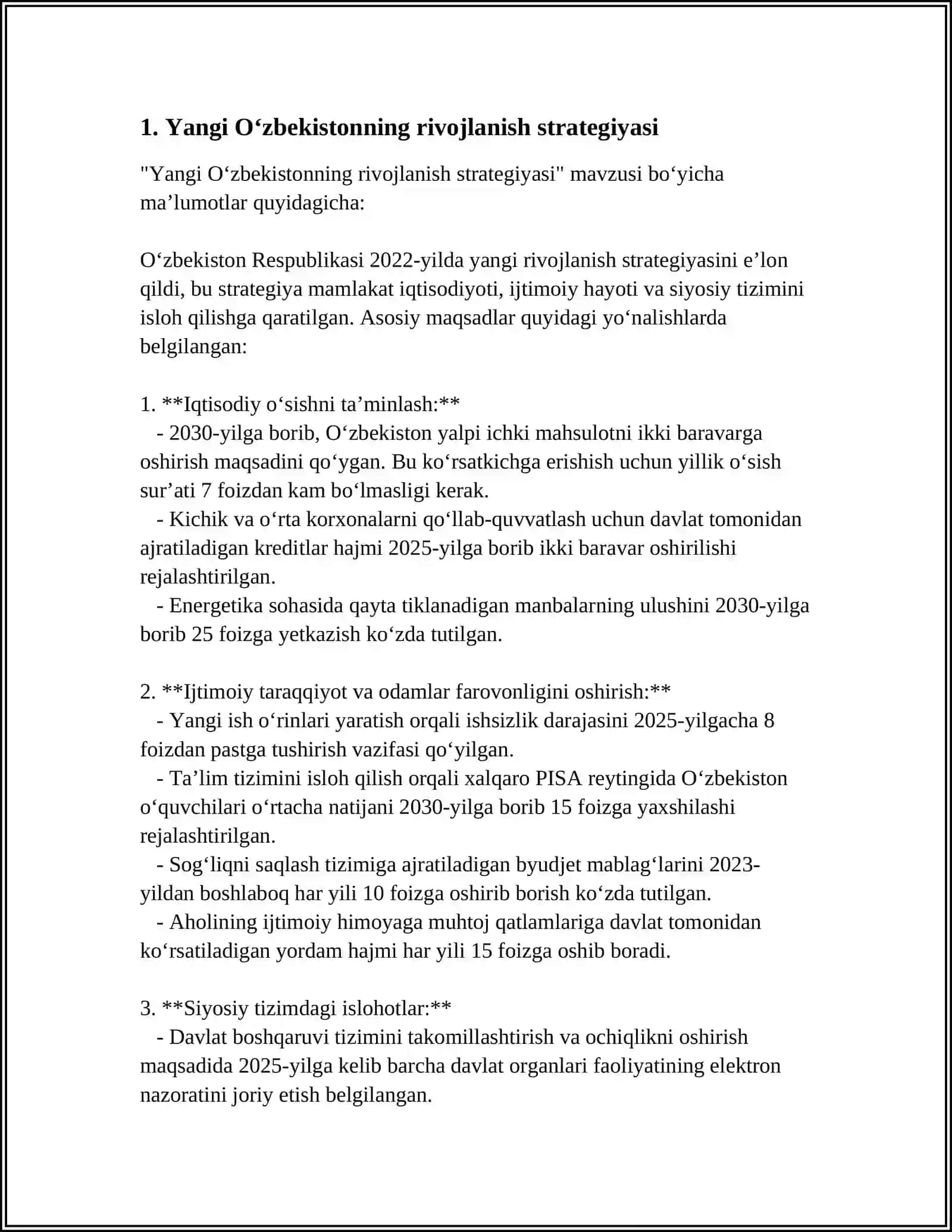 Yangi O‘zbekistonning Uchinchi Renessans Tomon Tutgan Yóli 4