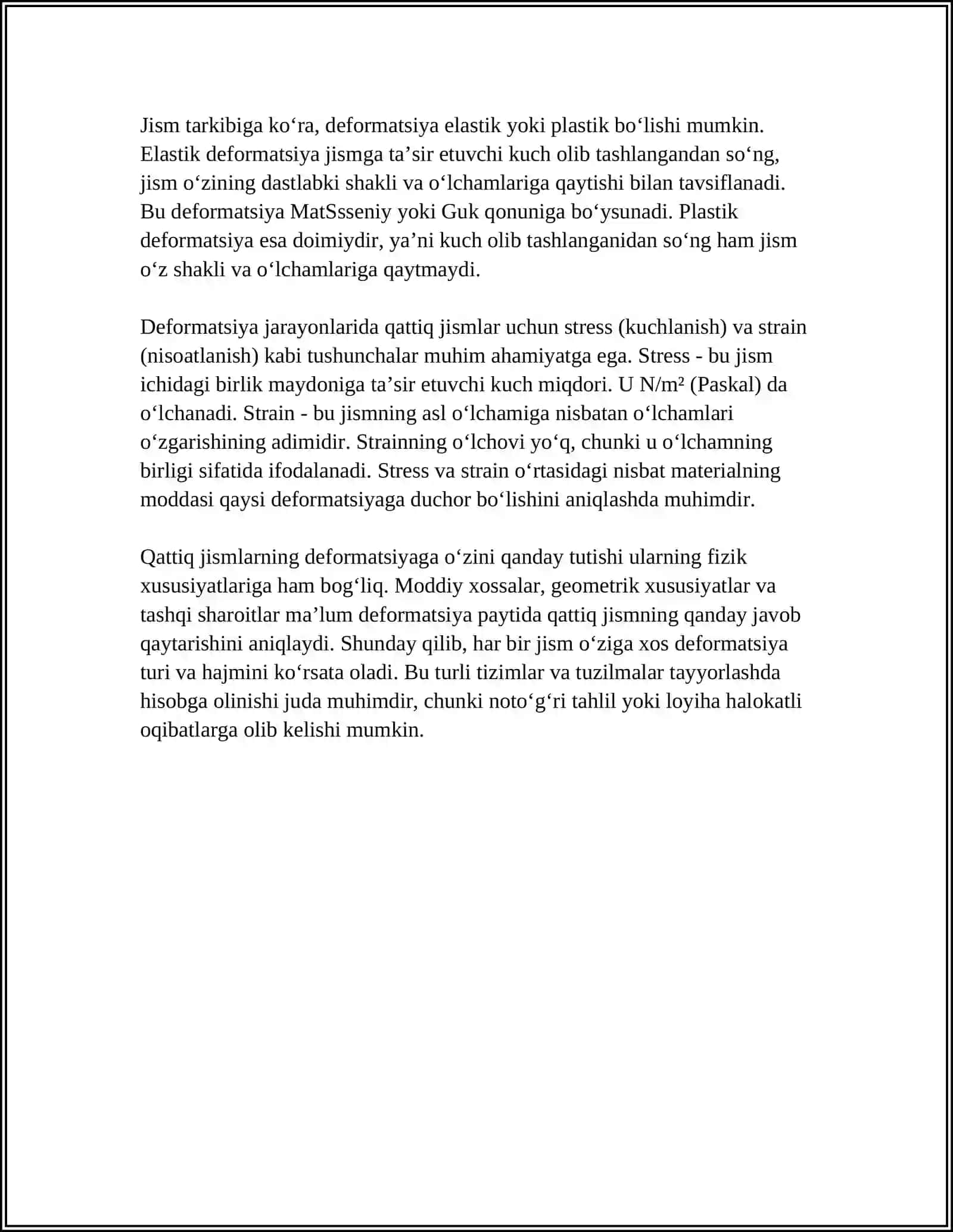 QATTIQ JISMNING REAKSIYA KUCHLARINI ANIQLASH 4