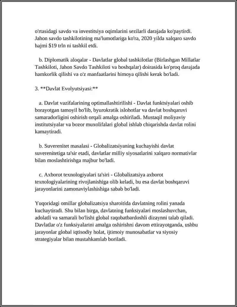 Globalizatsiya sharoitida davlat funksiyalarining nazariy-asosiy tamoyillari va evolyutsiyasi 4