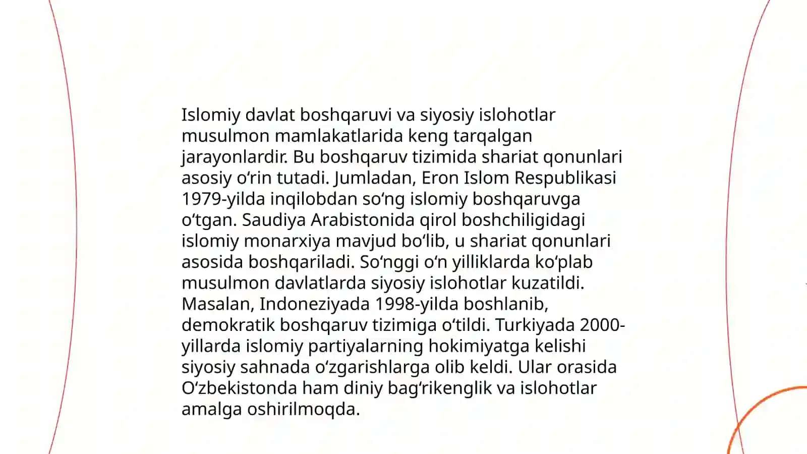 Roshid xalifalar hukmronligi davridagi islohotlarning mohiyati 4