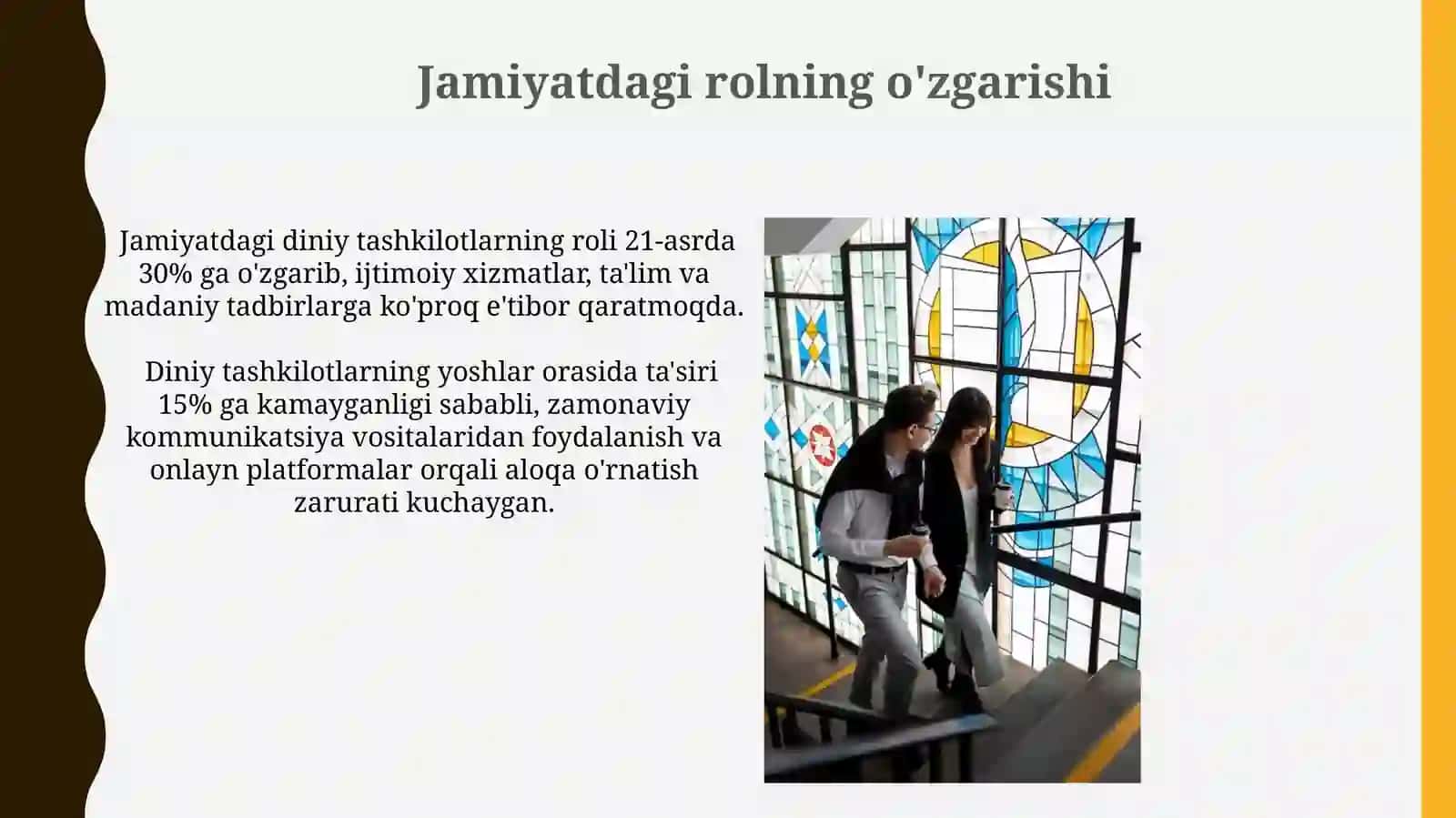 Diniy tashkilotlarning zamonaviy me'yorlarga moslashuvining ahamiyati 4