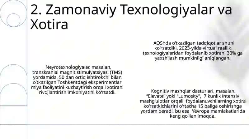 Samarali Xotira Mashqlari va Texnikalari 4