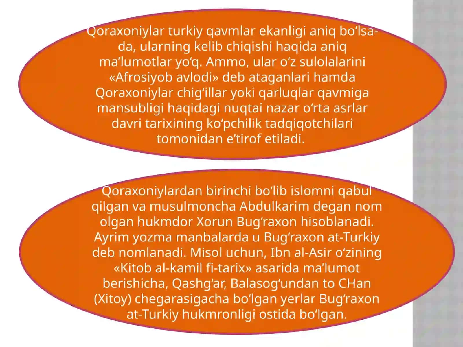 Qoroxoniylardavlati; ma’muriy tuzilishi, hududi; davlat boshqaruvi tartiblari; ijtimoiy - siyosiy tuzumi (Xoqon-Qoroxon); huquq-tartiboti. G‘aznaviylarvaSaljo‘qiylarningboshqaruvtizimi 4