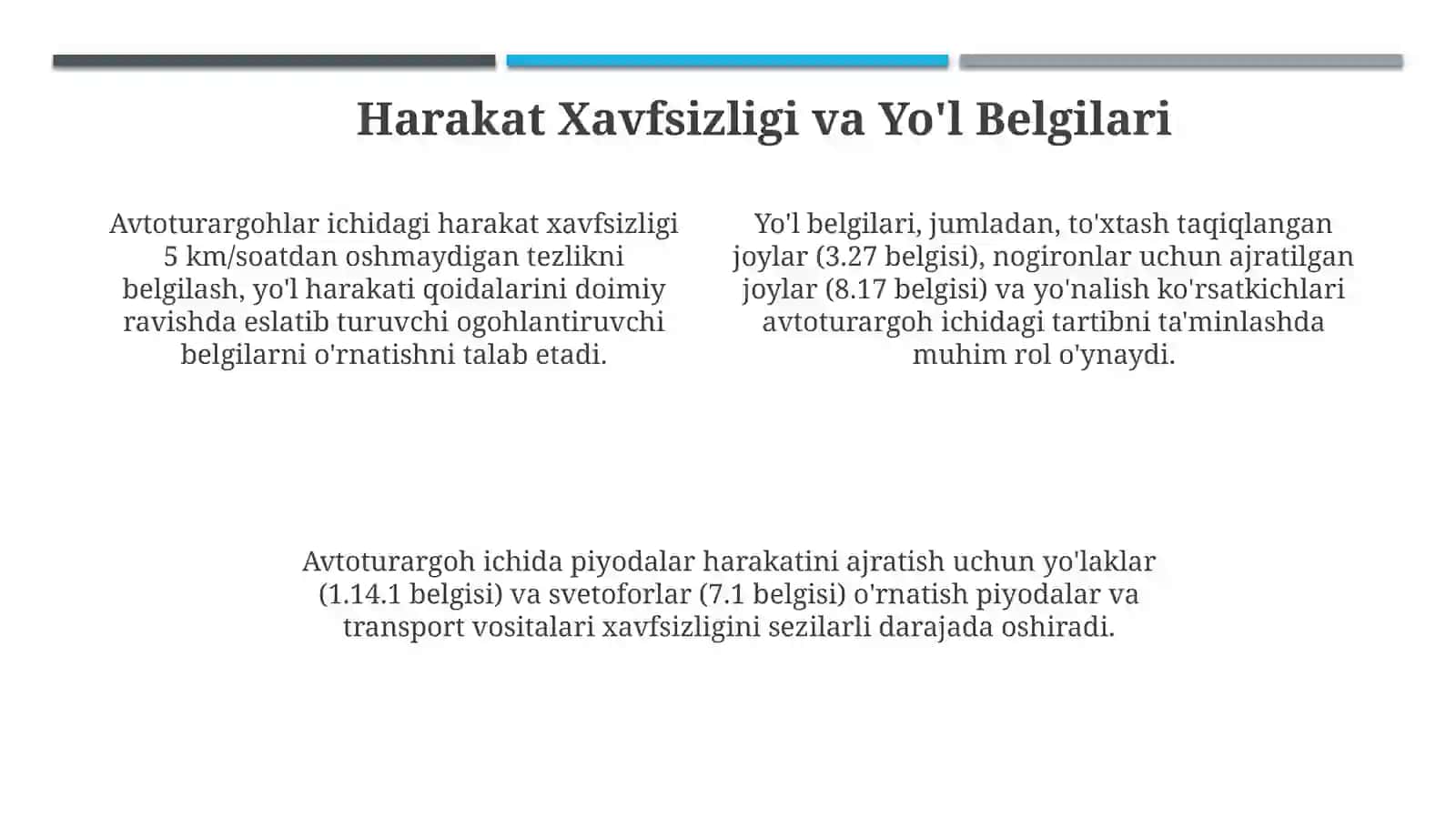 Avtoturargohlar: Ta'riflar, Turlari va Standartlar 4
