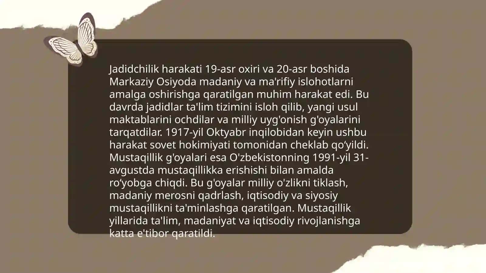 Òzbekistonda mustaqqilik ģoyalarining tarixiy asoslari 4
