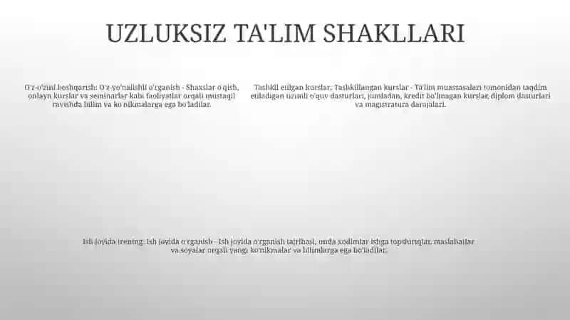 Ta'limning Yordamchi Shakllari Va Ko‘Rinishlari 4