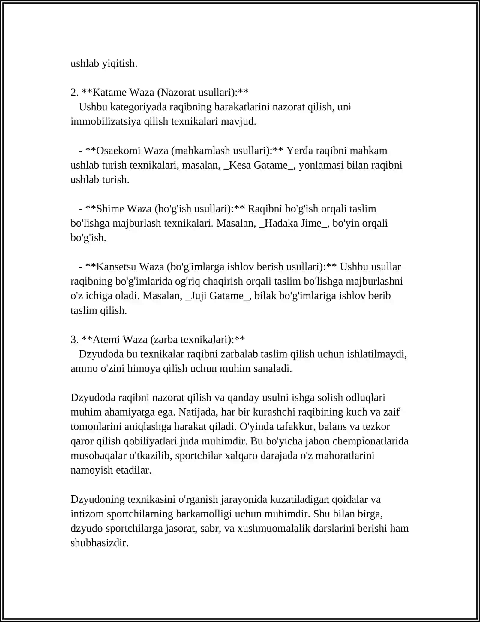 DZYUDO KURASHIDA TAKTIK-TAKTIK TAYORGARLIGI 4