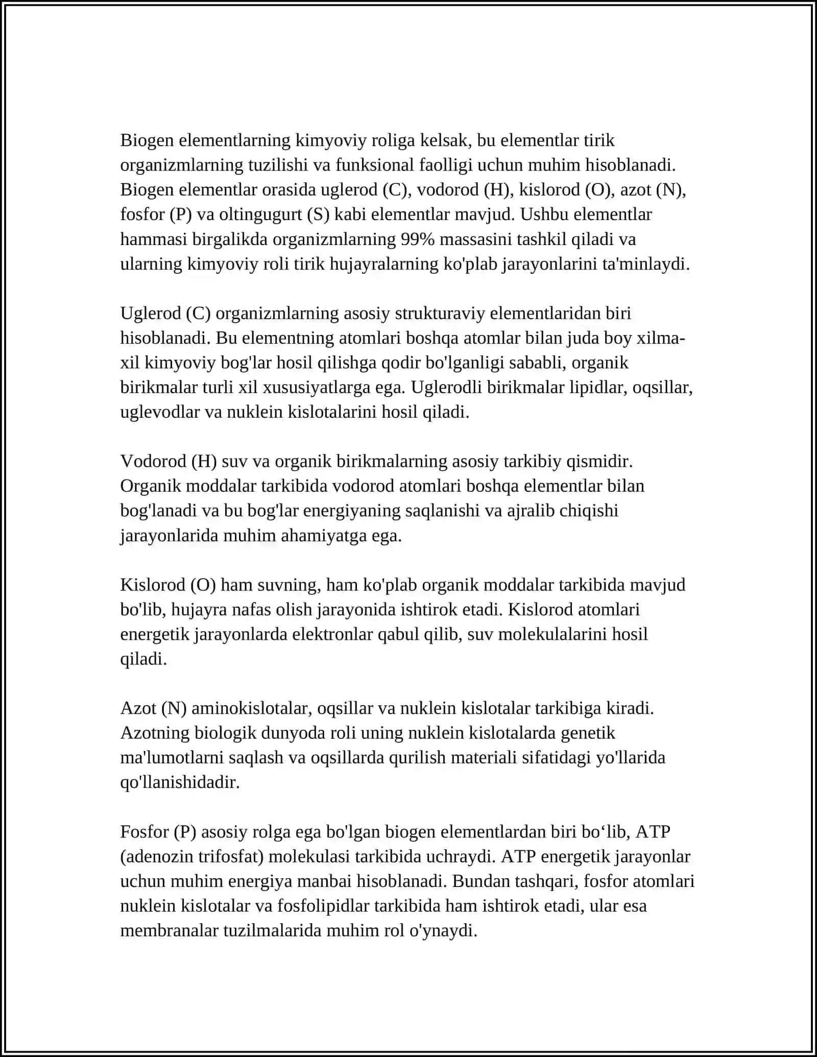 BIOGEN ELEMENTLAR VA ULARNING AHAMIYATI 4