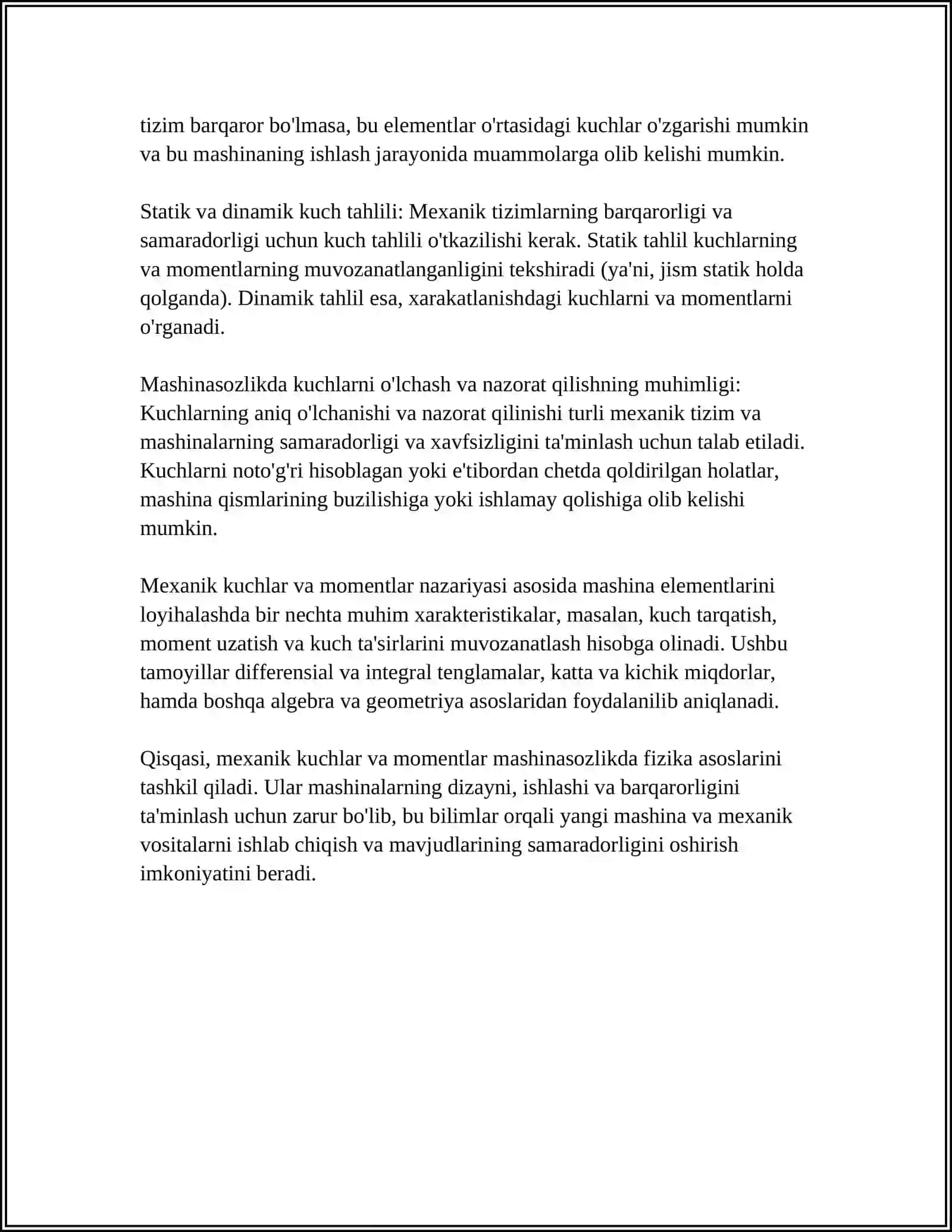 MASHINASOZLIK SOHALARIDA FIZIKANING OʻRNI 4