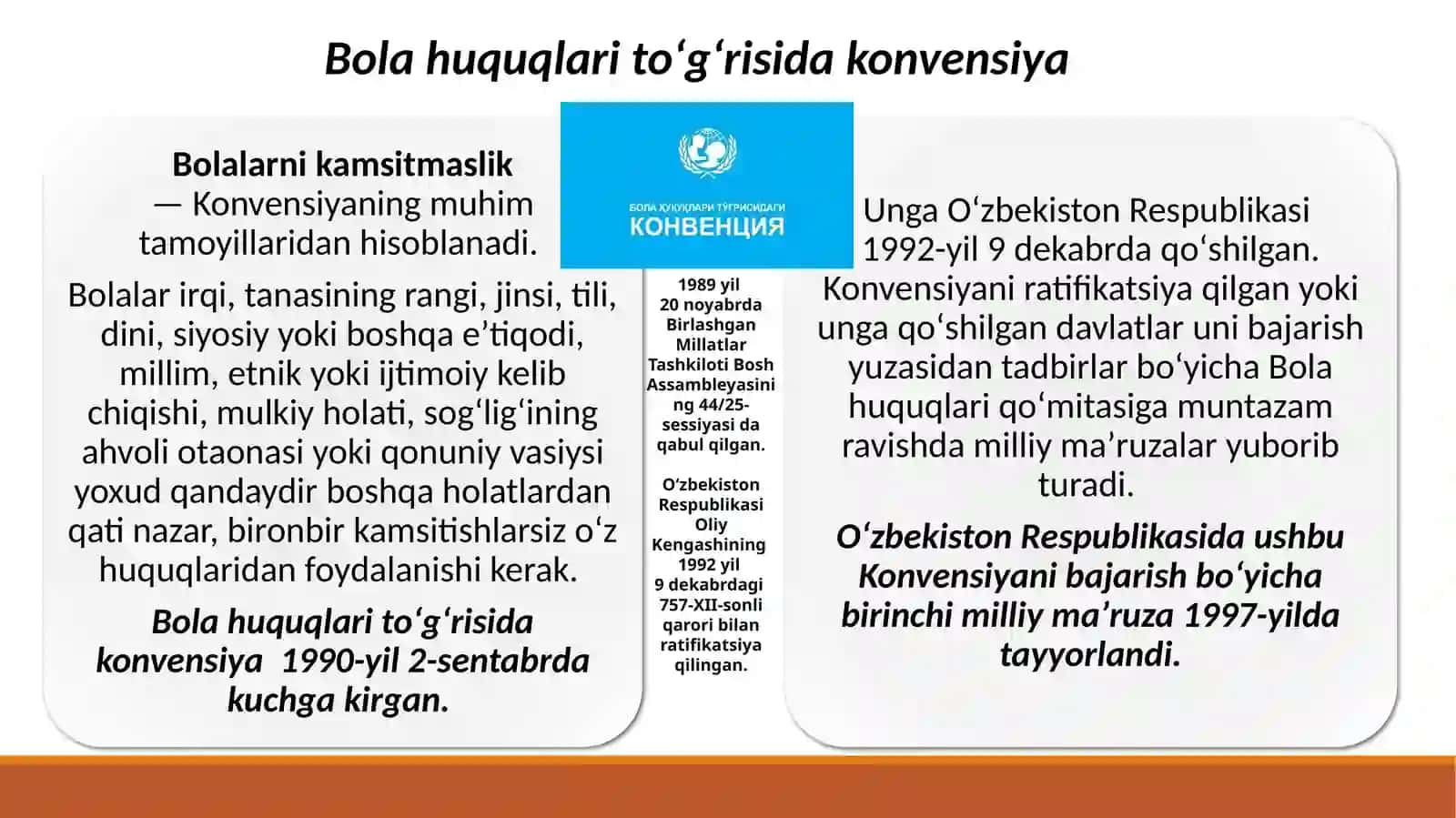 Bola huquqlarini himoya qilishga oid xalqaro xujjatlar va milliy mexanizmlar 4