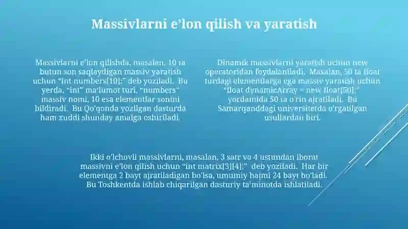 C++ tilining tayanch turlari 4