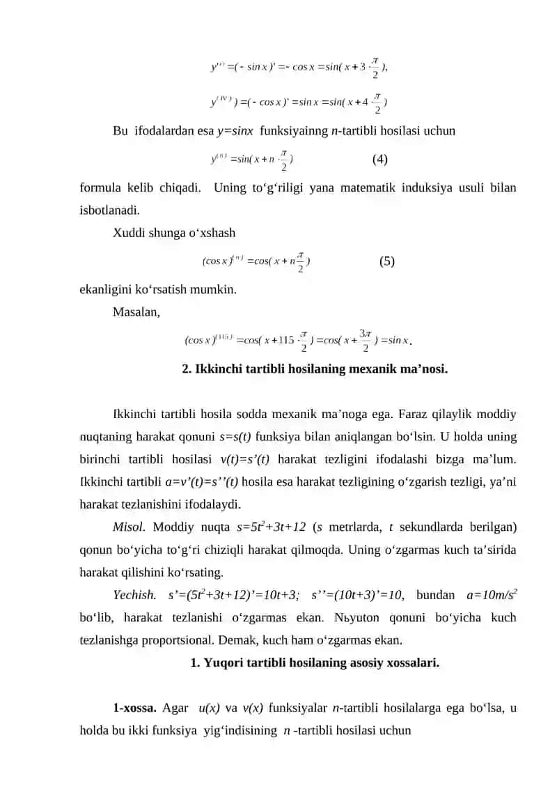 Hosilaning Ba'zi Bir Tadbirlari 4
