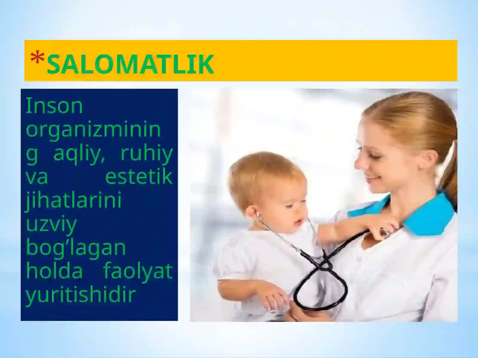 OVQATLANISH VA BOLALAR O’SMIRLAR GIGIYENASI KAFEDRASI 4