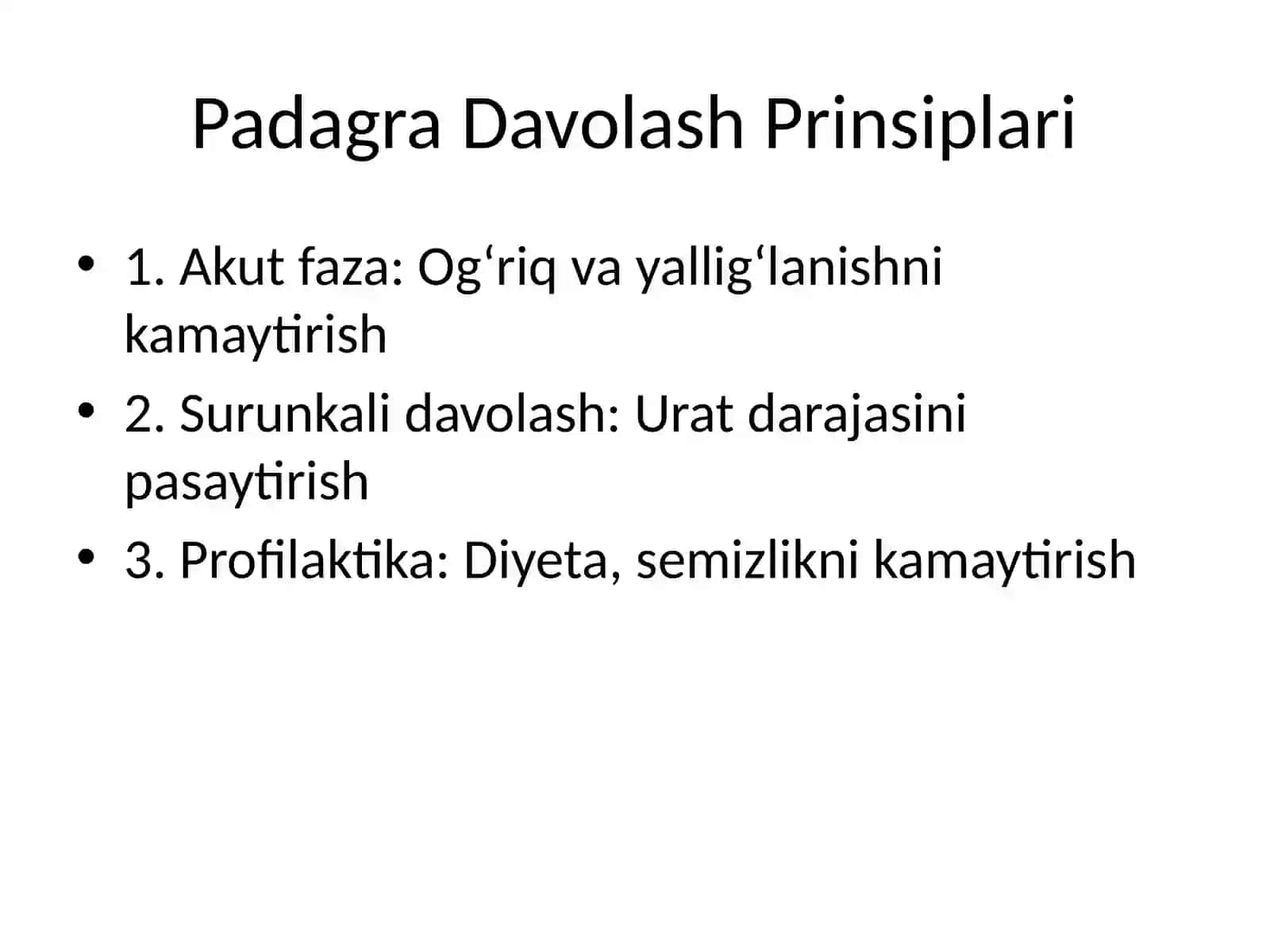 Padagra va Semizlikni Bartaraf Etuvchi Dori Vositalar 4