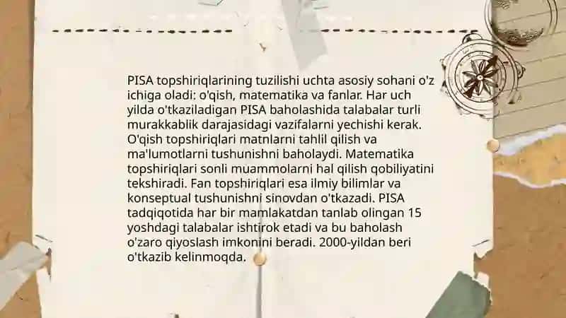PISA topshiriqlari tabiiy ilmiy savodxonlikni baholash vositasi 4