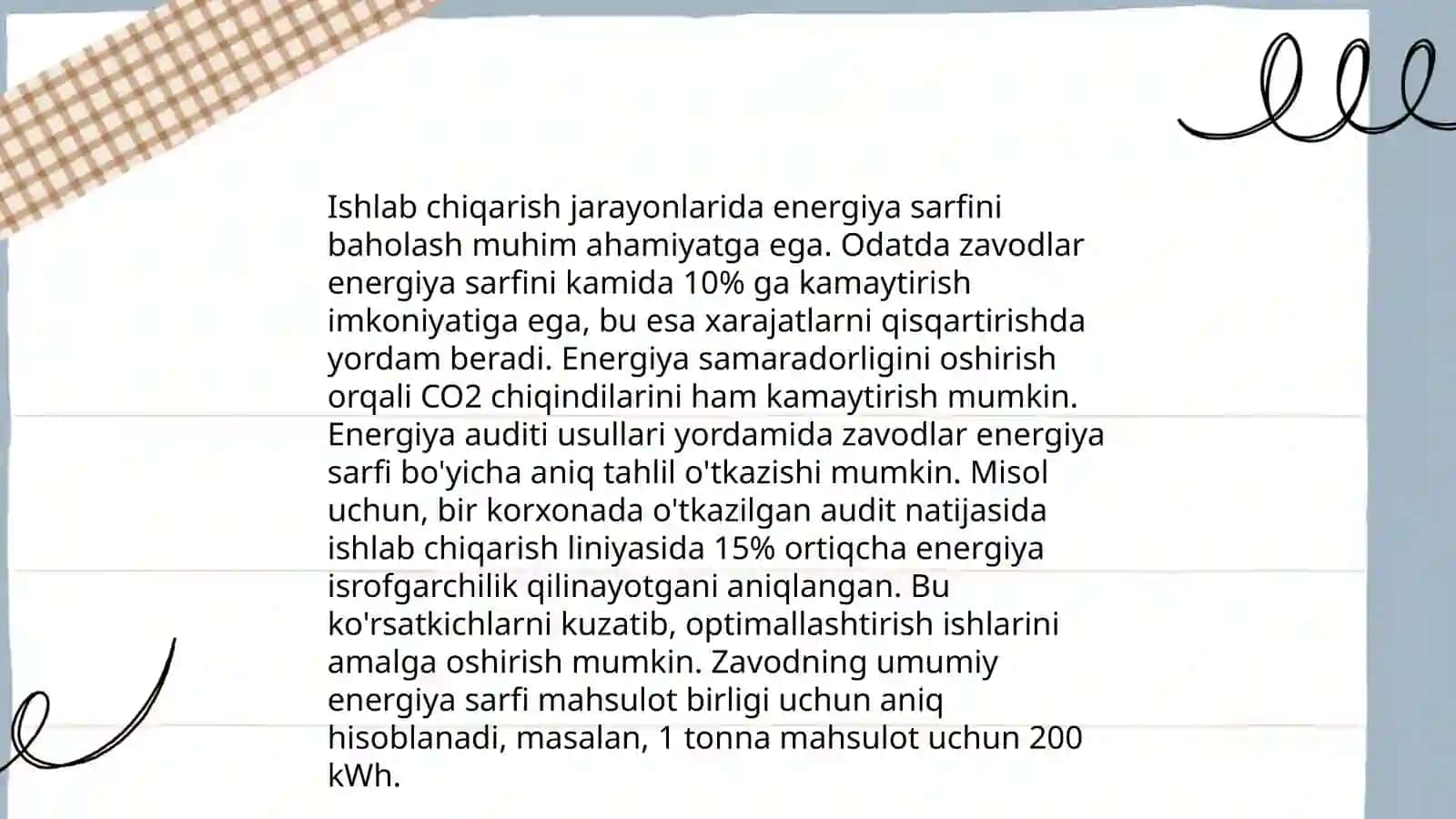 Energiya monitoringi va ishlab chiqarish jarayonlari tahlili 4