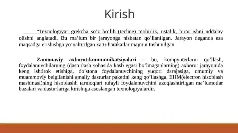 IQTISODIYOTDA AXBOROT-KOMMUNIKASIYA TEXNOLOGIYALARI VA TIZIMLARI FANI 4