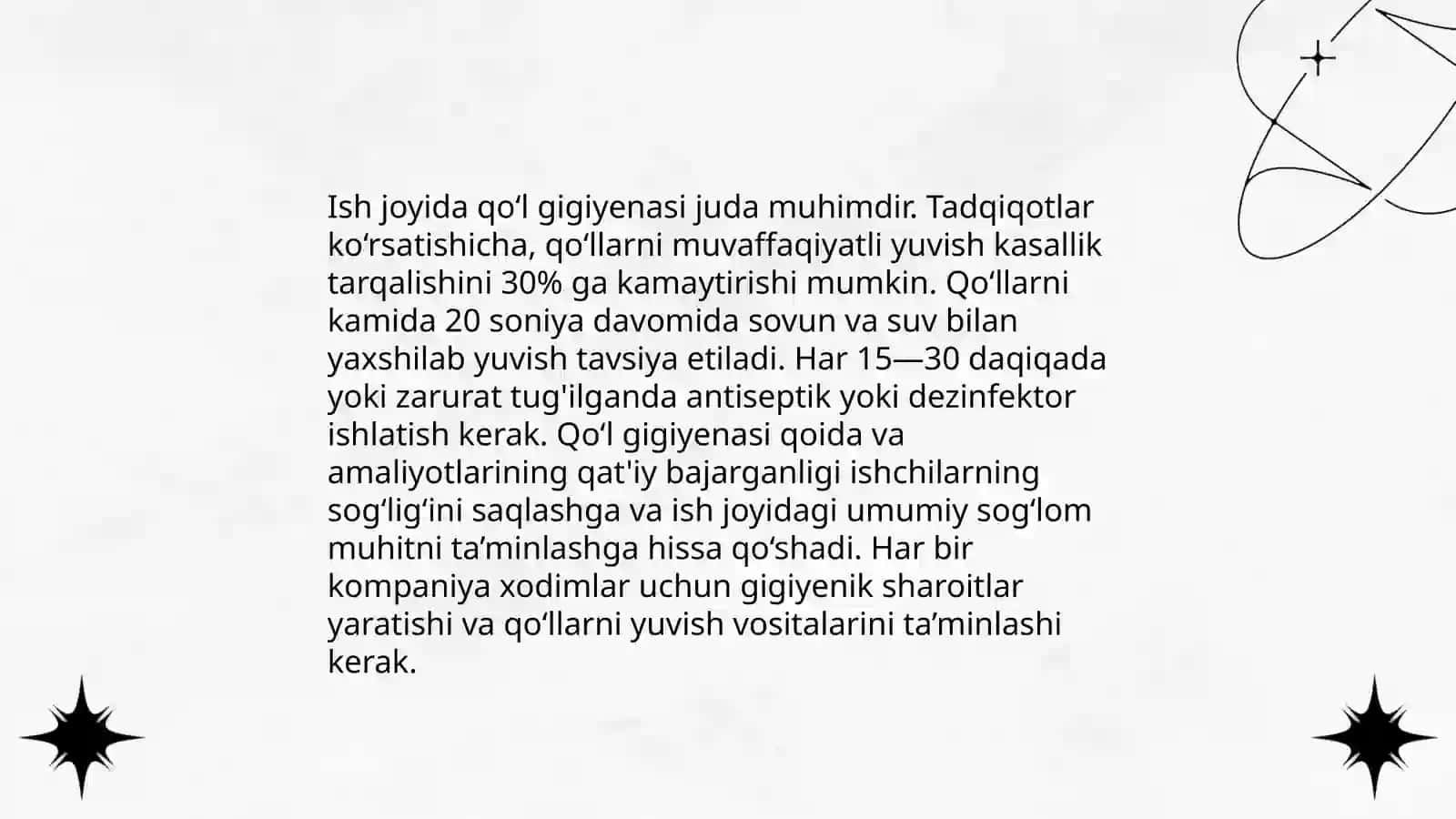 Xodimlarning shaxsiy gigiyenasiga sanitariya talablari 4