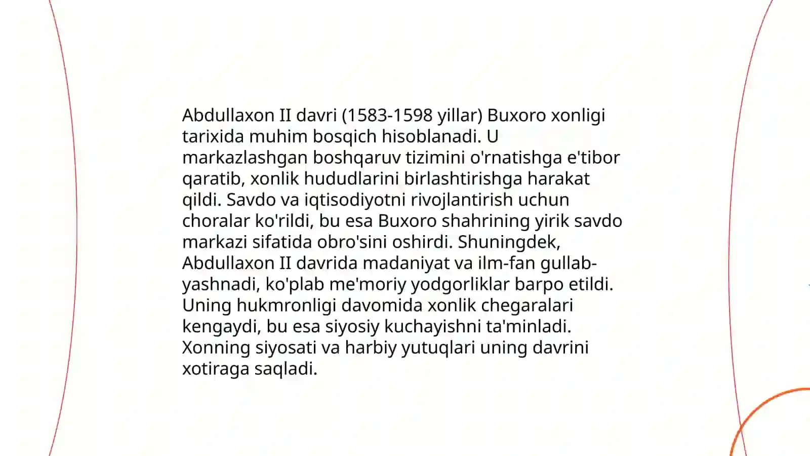 Abdullaxon ll va uning davlat boshqaruvidagi faoliyat 4