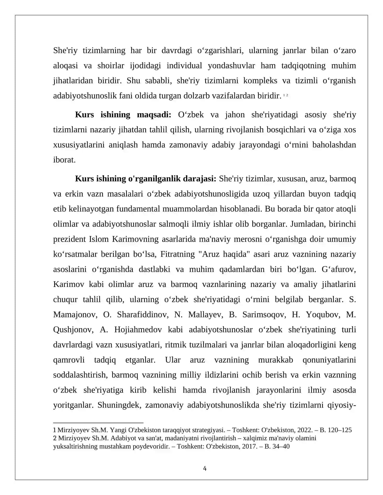 SHE'RIY TIZIMLARNING NAZARIY ASOSLARI, TASNIFI VA RIVOJLANISH BOSQICHLARI 4