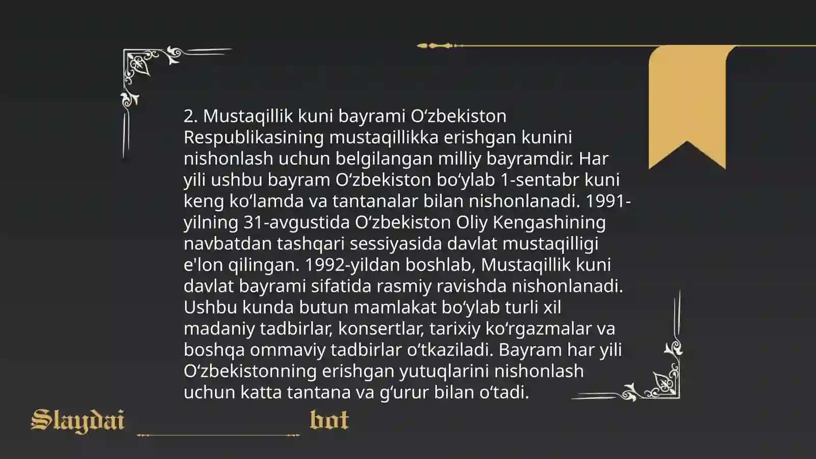 Mustaqillikning tarixi 4