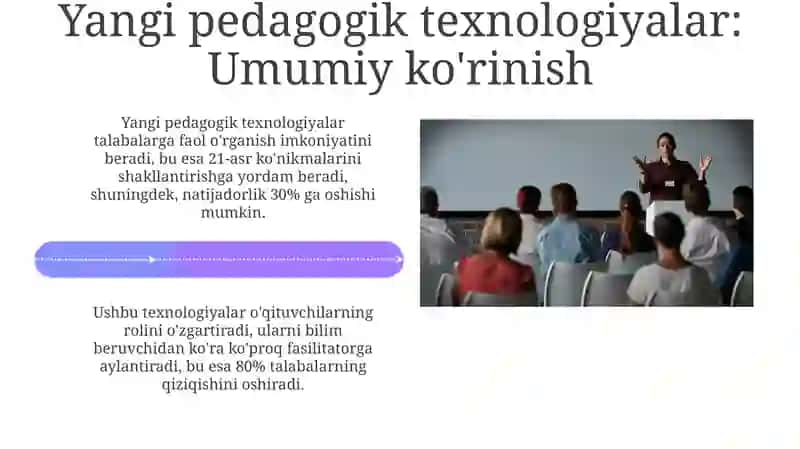 Yangi pedagogik va axborot texnologiyalari: Ta'limdagi imkoniyatlar 4