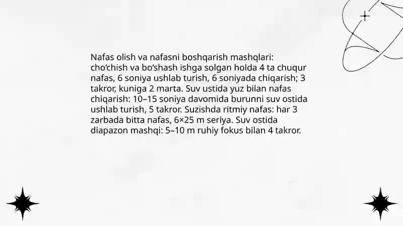 Suzishning usullarini o’rgatish va o’zlashtirish mashqlari 4