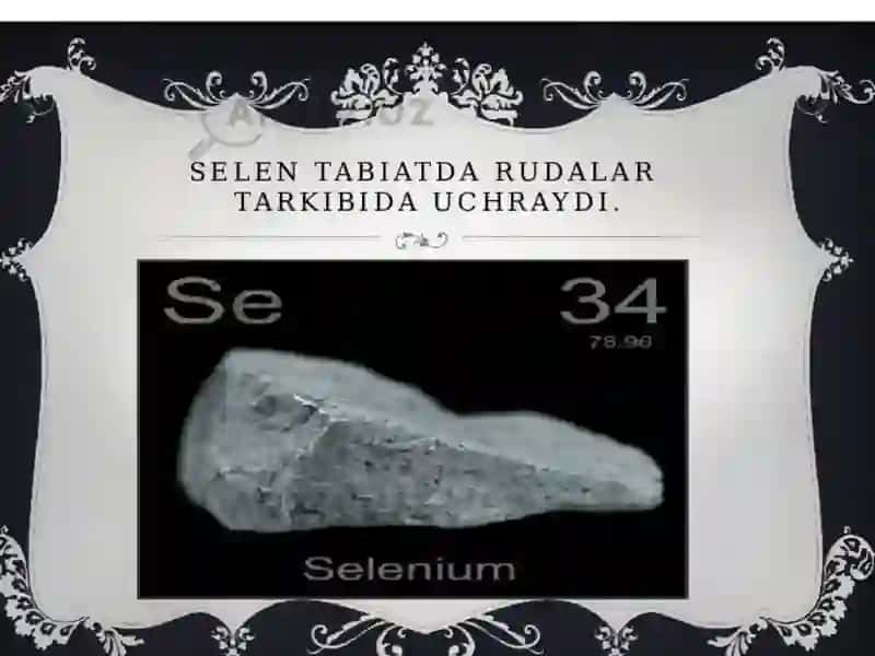 Selenit va tellurit kislotalar 4