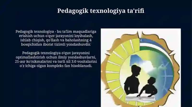 Texnologiya va Pedagogik Texnologiya Tushunchalari 4