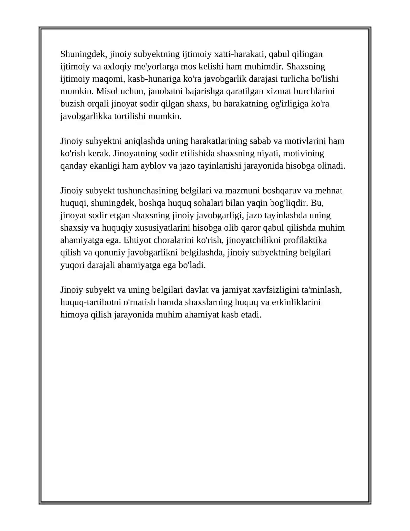 JINOYAT SUBYEKTI VA SUBYEKTIV TOMONI 4