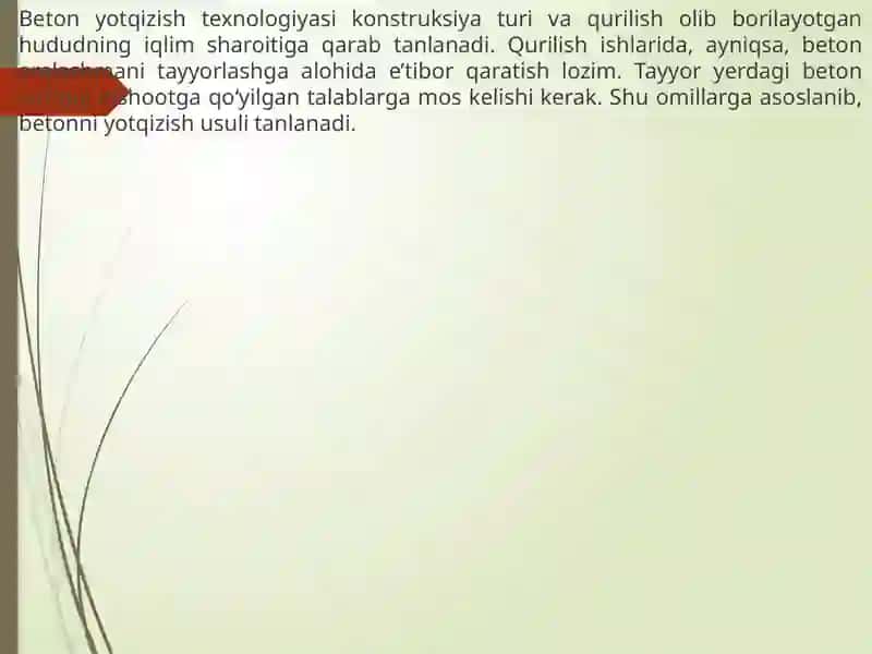 Beton qoplamalarni yotqizish texnologiyasi 4
