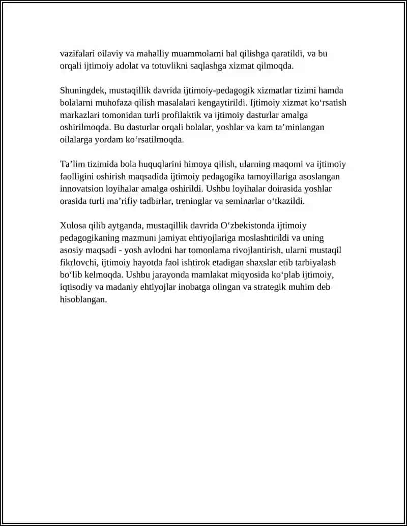 MUSTAQILLIK DAVRIDA IJTIMOIY PEDAGOGIKANING RIVOJLANISH TENDENSIYALARI 4