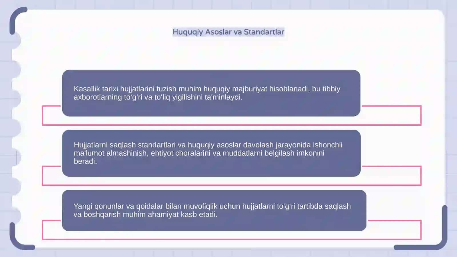 Kasallik tarixi hujjatlari tuzish va ularni saqlash 4
