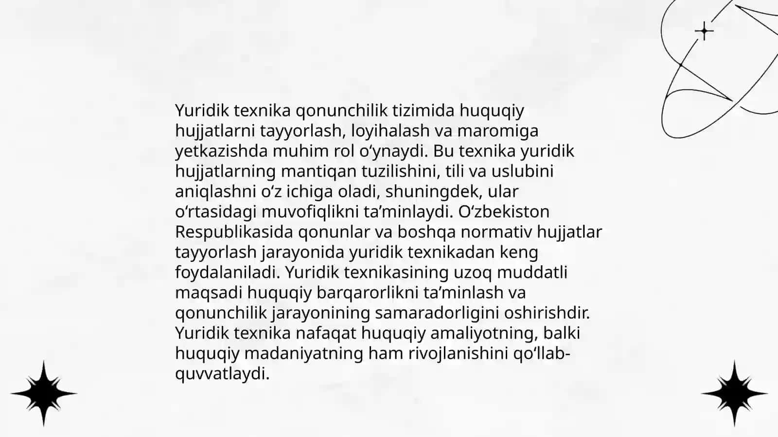 Yuridik texnika va texnologiya vositalari 4