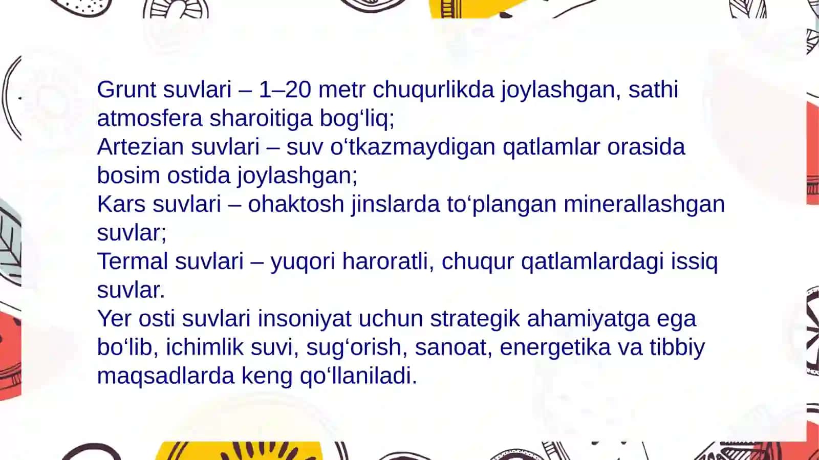 O‘rta Osiyo yer osti suvlari 4