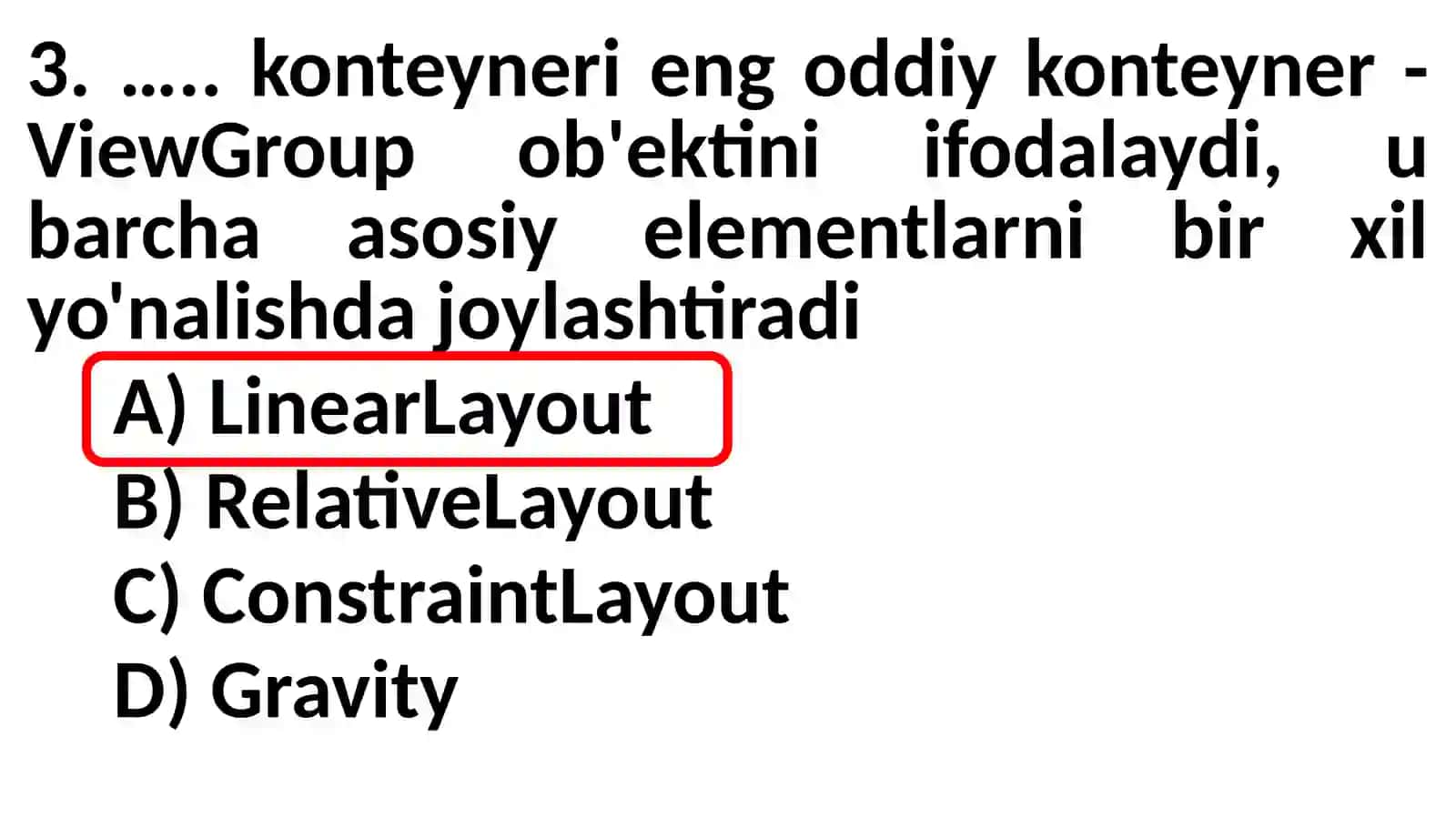 Androidilovada foydalanuvchi grafik interfeysi 4