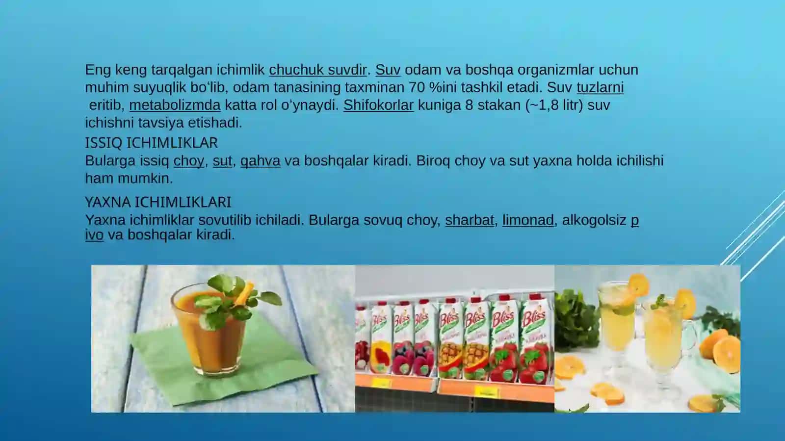 Salqin ichimliklar ishlab chiqarishda sanitariya gigiyena qoidalari 4
