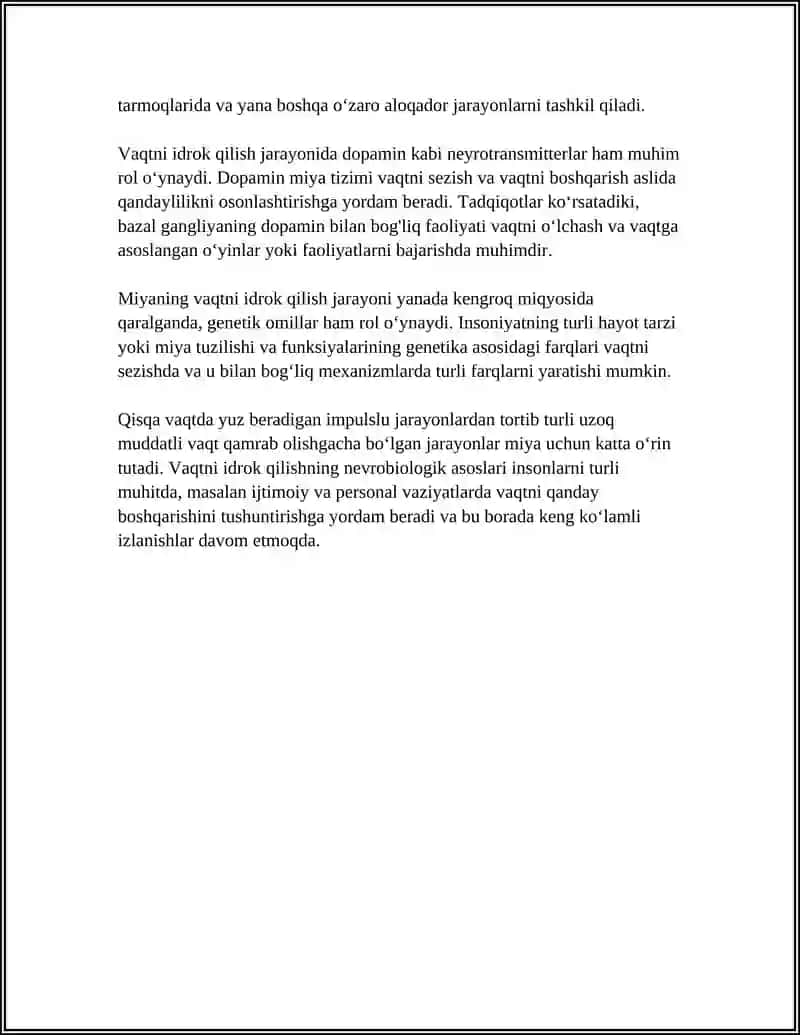 VAQT HARAKAT VA FAZONI IDROK QILISH 4