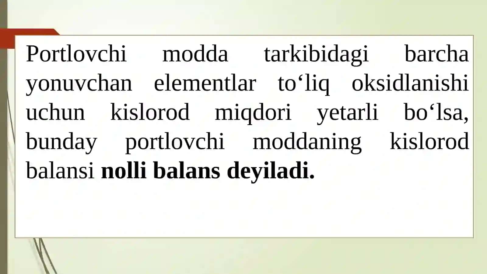 PORTLOVCHI MODDALARNING KISLOROD BALANSIVA AJRALADIGAN ZAHARLI GAZLAR 4