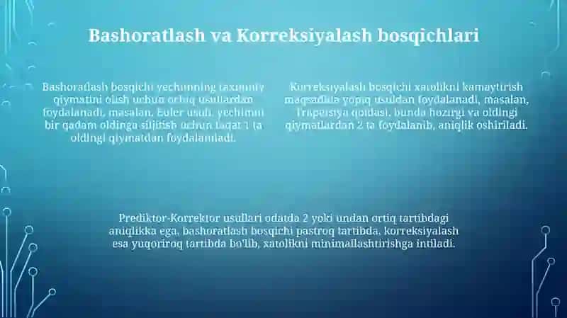 Prediktor-korektorsxema 4