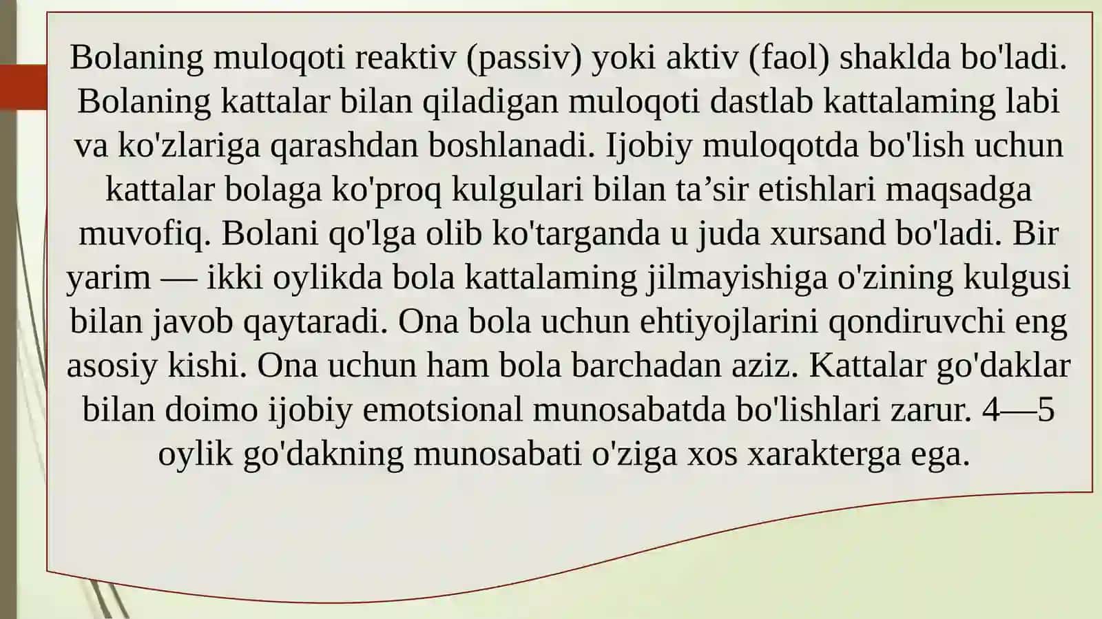 Muloqotning Yoshga xos xususiyatlari 4