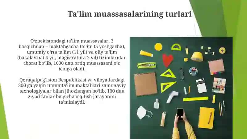 Ta'lim turlari va shakllari tavsifi 4
