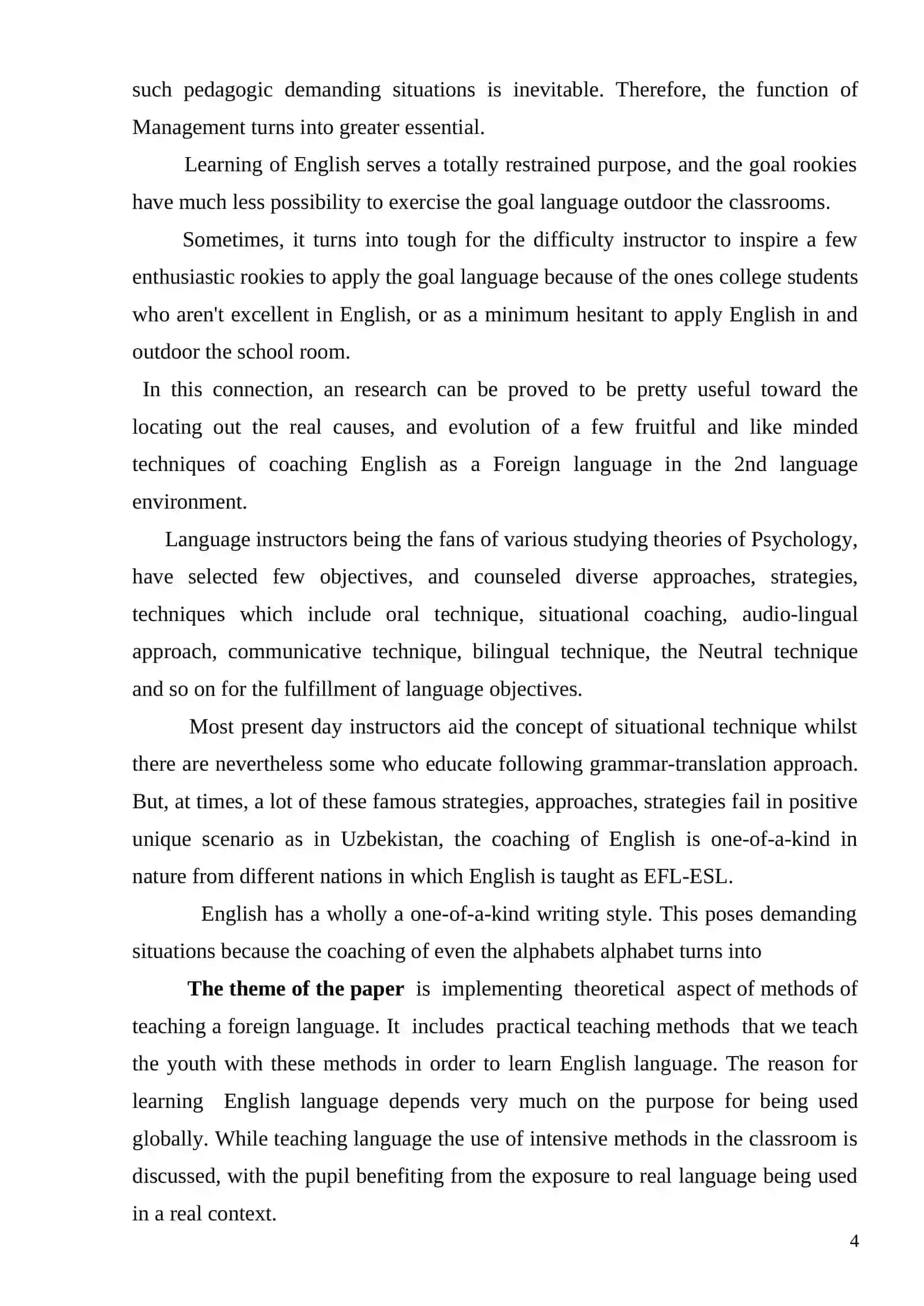 Course Paper on Teaching a Foreign Language 4