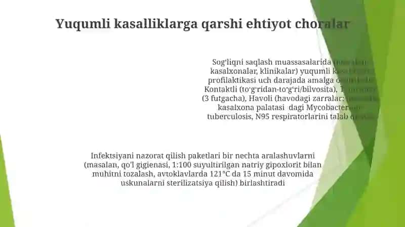 Infeksion nazorati va infeksion xavfsiz konsepsiyasi 4
