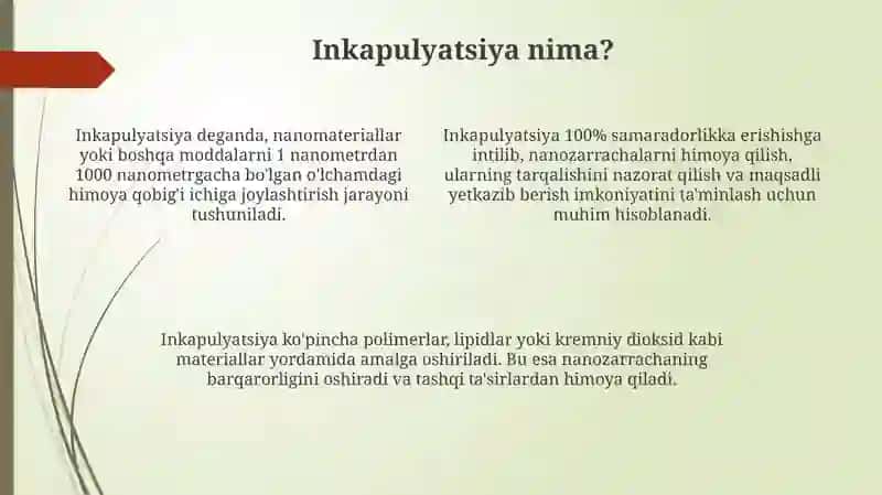 Yakkalangan nanozarracha xossalari 4
